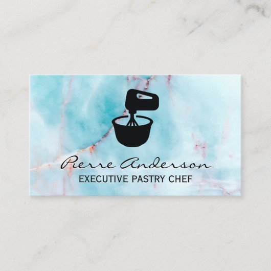 海花崗岩大理石混合ボウルの背景 ロイヤリティカード (正面)