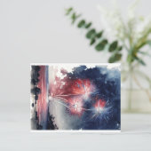 海花火はがき ポストカード (スタンド正面)