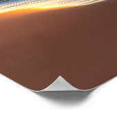 海芸術と引用文 |サンセット・オン・ザ・サンディビーチ ポスター (角)