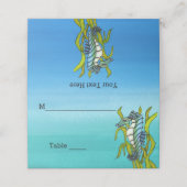 海苔に青く青い海の生き物 プレイスカード (外部開封)