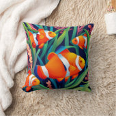 海苔の道化魚 クッション (ブランケット)