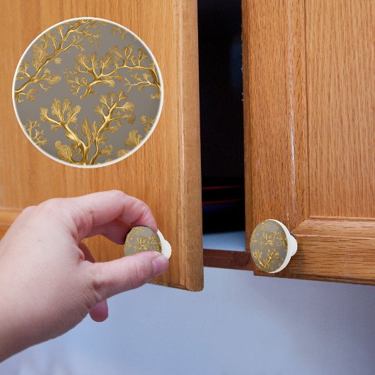 海苔金ゴールドトープ セラミックノブ