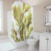 海草が柑橘類に浸っている シャワーカーテン (インサイチュ)