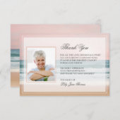 海葬サンキューカード |記念カード サンキューカード (正面/裏面)