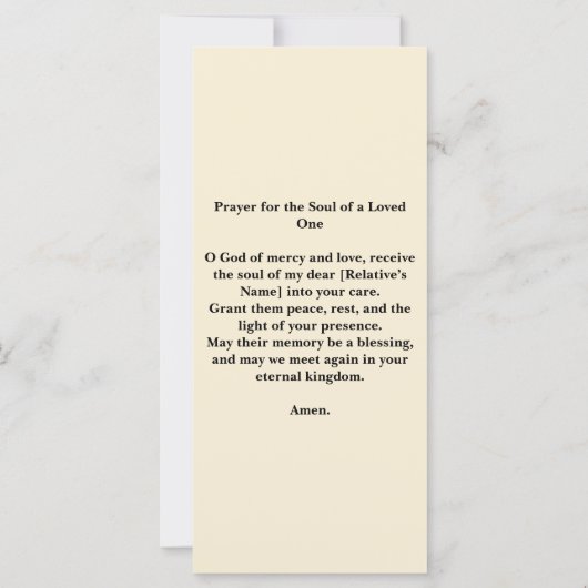 海葬儀記念サービスしおりカード (裏面)