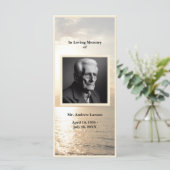 海葬儀記念サービスしおりカード (スタンド正面)