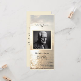 海葬儀記念サービスしおりカード