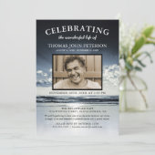 海葬儀 |お祝いの写真 招待状 (スタンド正面)