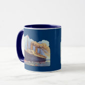 海蒸気船 マグカップ (正面左)