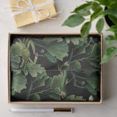 海藻と魚が黒いデコパージュに 薄葉紙 (ギフト)