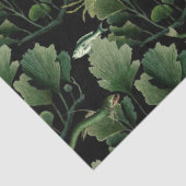 海藻と魚が黒いデコパージュに 薄葉紙 (詳細)