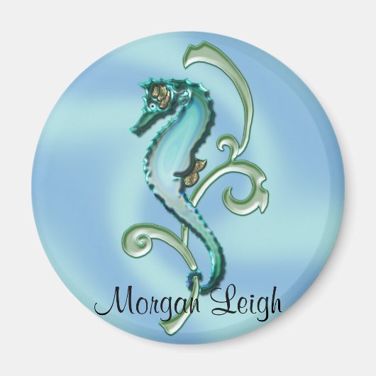 海藻に乗る馬 マグネット (正面)