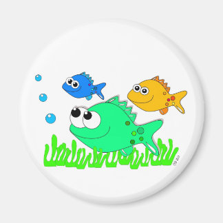 海藻に棲む魚3匹 マグネット