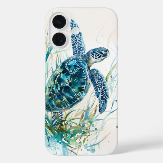 海藻のカメ Case-Mate iPhoneケース (裏面)