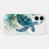海藻のカメ iPhone 16ケース (裏面横)