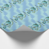 海藻のタツノオトシゴ ラッピングペーパー (角)