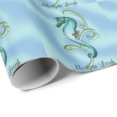 海藻のタツノオトシゴ ラッピングペーパー (ロールコーナー)