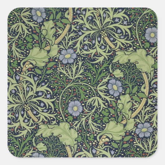 海藻の壁紙デザイン、John Henry De印刷 スクエアシール (正面)