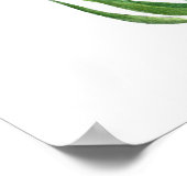 海藻の水中水色の海の生活 ポスター (角)