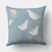 海藻の海岸線サンパイパー クッション (裏面)