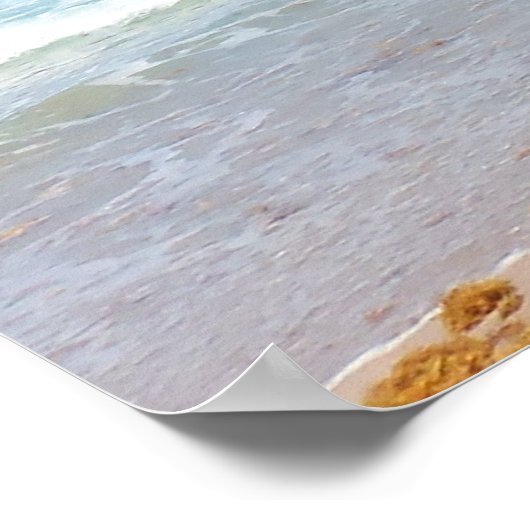 海藻を持ち込む波 ポスター (角)