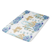 海藻グリッター青航海の海模様 バスマット (アングル)