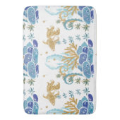 海藻グリッター青航海の海模様 バスマット (正面縦)