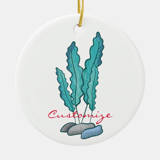 海藻サンダー_コーブ セラミックオーナメント (正面)