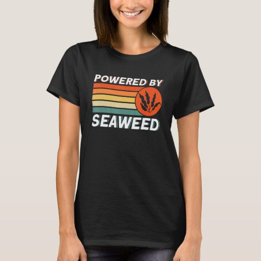 海藻パワー ベジタリアン ビーガン フード Tシャツ (正面)