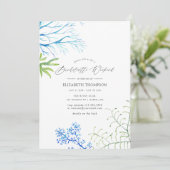 海藻ビーチをテーマにした独身最後の週末 招待状 (スタンド正面)