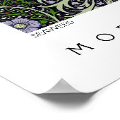 海藻抽象芸術模様モリス ポスター (角)