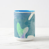 海藻抽象芸術 ツートーンマグカップ (中央)
