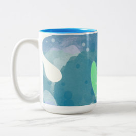 海藻抽象芸術 ツートーンマグカップ