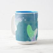 海藻抽象芸術 ツートーンマグカップ (正面左)