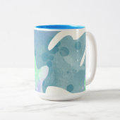 海藻抽象芸術 ツートーンマグカップ (正面右)