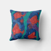 海藻海動物の水中芸術 クッション (裏面)