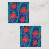 海藻海動物の水中芸術 ノートカード (正面/裏面)