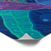 海藻海動物の水中芸術 ポスター (角)