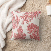 海藻繊細な模様 クッション (ブランケット)