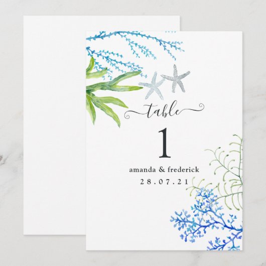 海藻航海の 招待状 (正面/裏面)