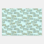 海藻葉自然植物贈与 ラッピングペーパーシート (正面2)