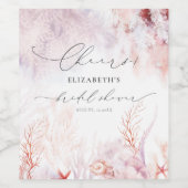 海藻 |シーセルブライダルシャワー ワインラベル (シングルラベル)