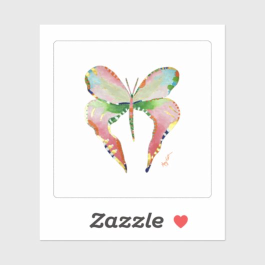 「海藻」バタフライステッカー シール (シート)