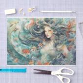 海蛇を連れた人魚 薄葉紙 (クラフト)