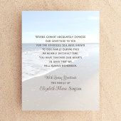 海表示悔やみや弔慰サンキューカード サンキューカード