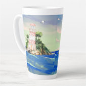 海表示 カフェラテマグ (左アングル)