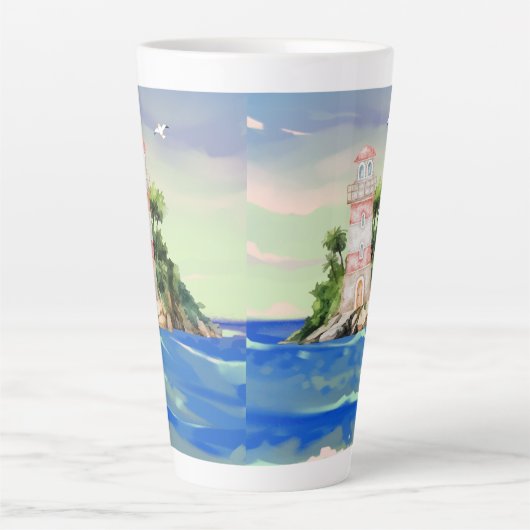 海表示 カフェラテマグ (正面)