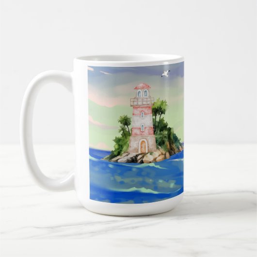 海表示 コーヒーマグカップ (左)