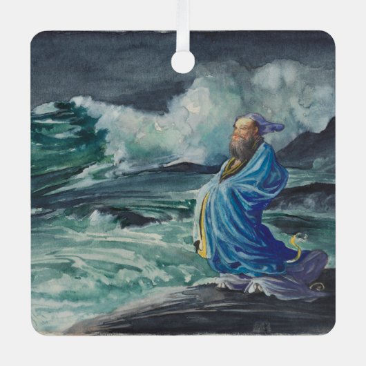 海表示 メタルオーナメント (正面)