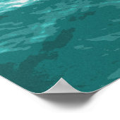 海表面絵画写真 ポスター (角)